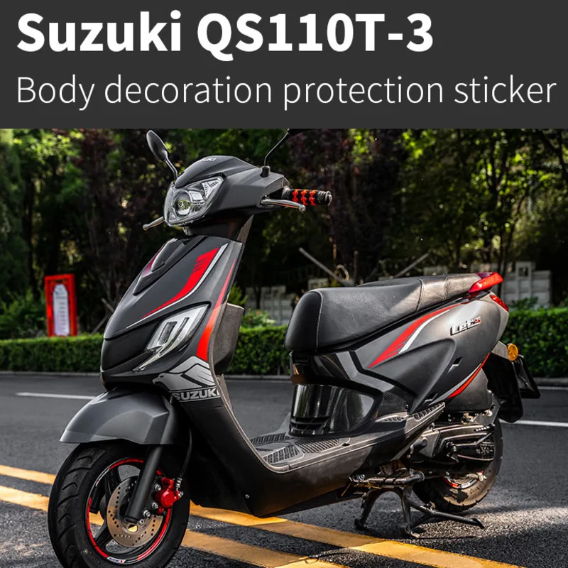

Motorcycle Sticker Car Pull Print Modification Film Decal Body Sticker for Suzuki Qs110t-3
