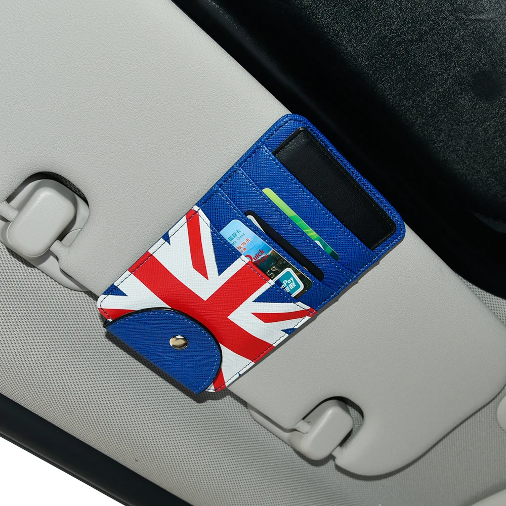 Автомобильный козырек держатель для карт удостоверение личности имя карта