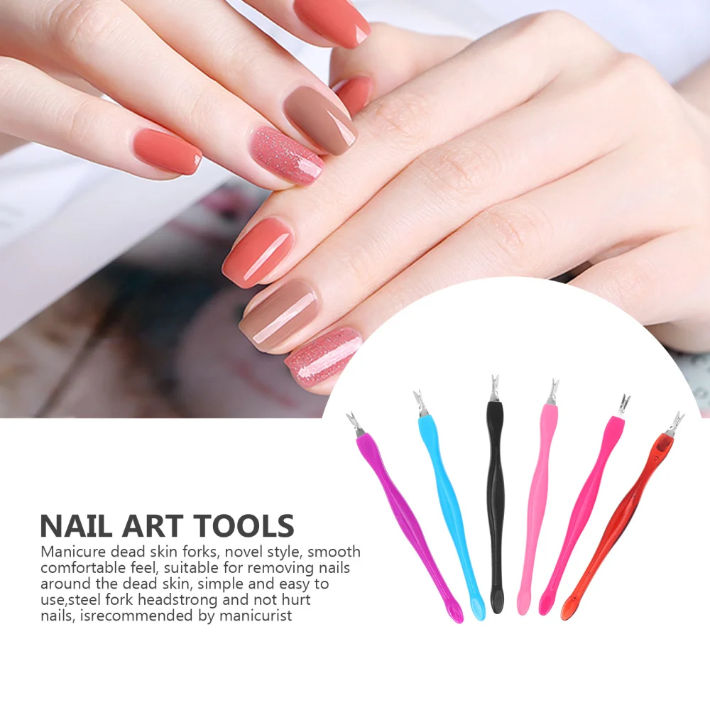 

1 Set 30Pcs Dead Skin Forks Practical Cuticle Removers Manicure Nail Art Tools