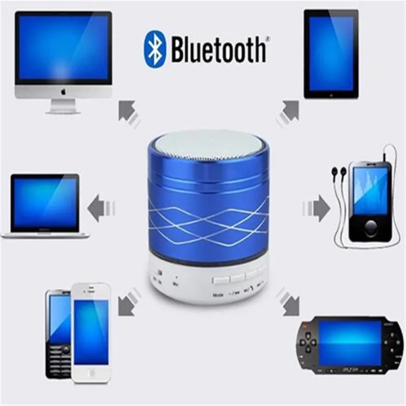 Свет Портативный мини s02u металла Беспроводной Bluetooth Динамик USB цифровой музыки