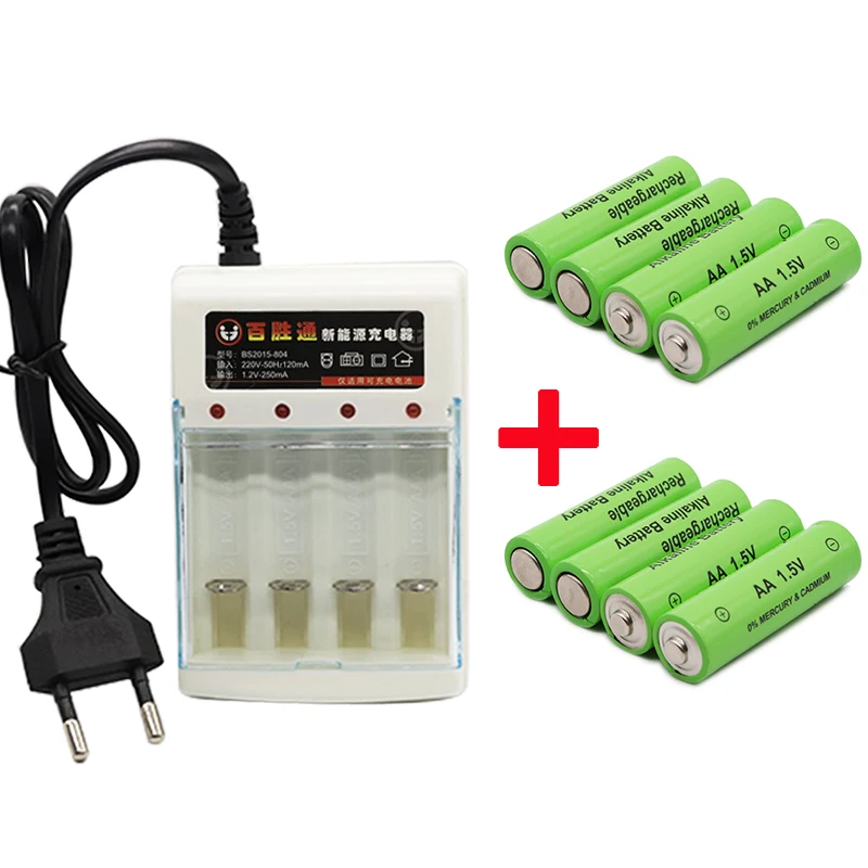 Новый тег 3000 MAH аккумуляторная батарея AA 1 5 V. Перезаряжаемая Новинка Alcalinas drummey + шт