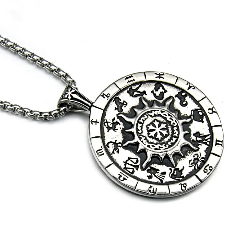 Цепочка из нержавеющей стали серебряного цвета ожерелья для мужчин подвески со