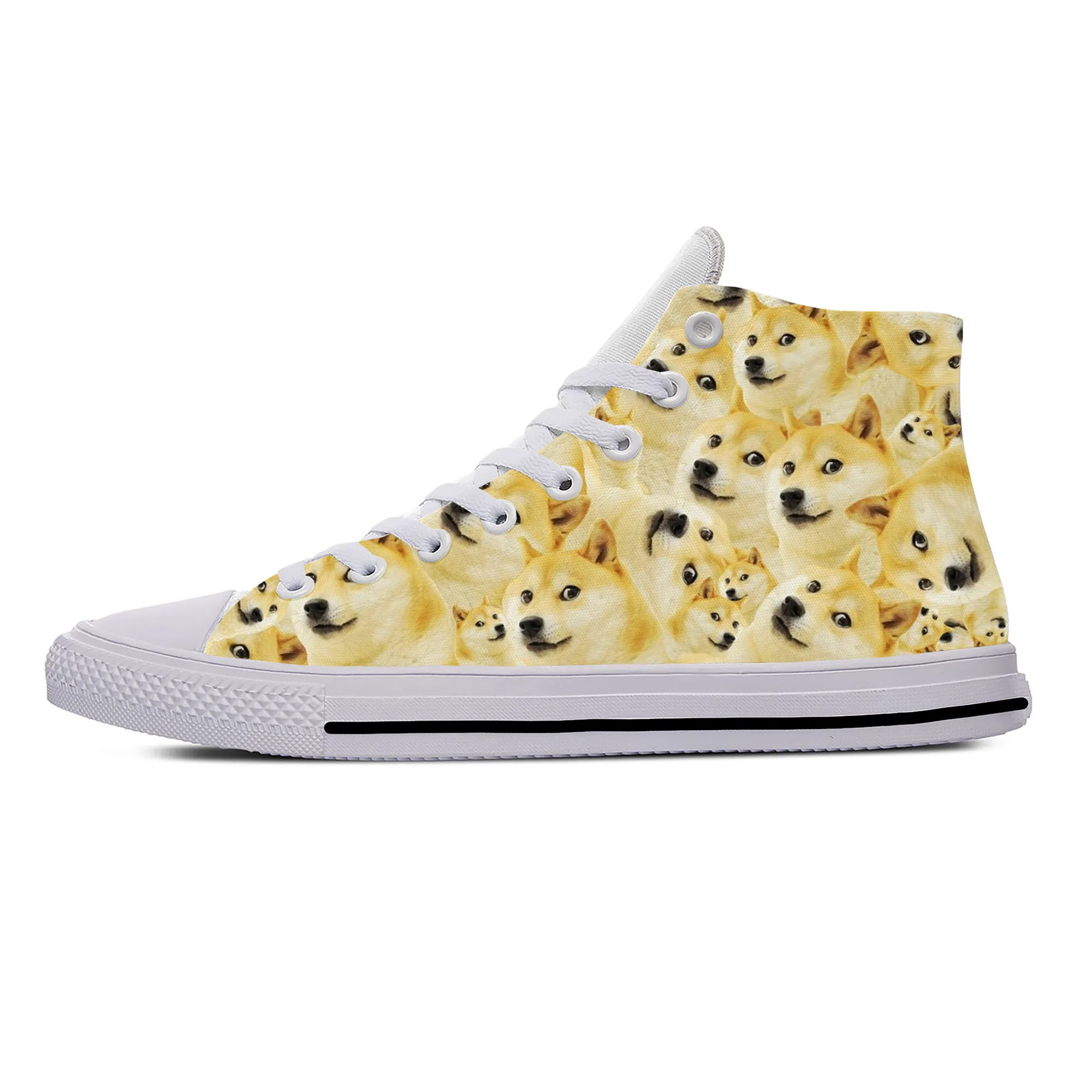 Кроссовки унисекс с высоким верхом аниме мультяшный рисунок легкие дышащие