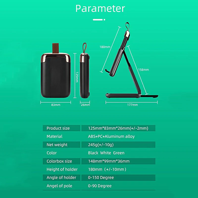 

Mobile Phone Tablet Computer Stand 13 Inch Live Telescopic Folding Multifunctional Stable Lightweight Lazy Stand