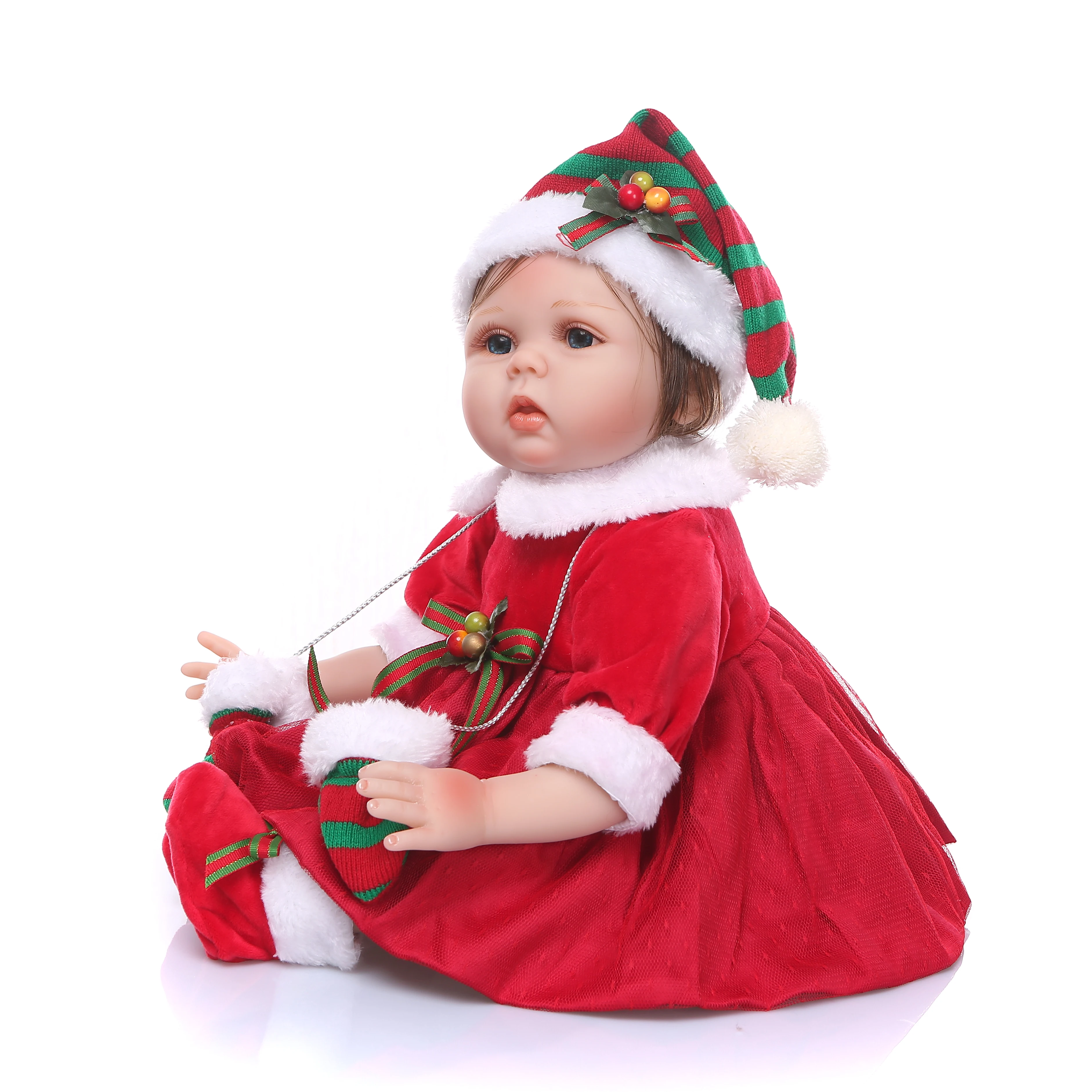 Полноразмерная силиконовая кукла Реборн подарок водонепроницаемая игрушка для