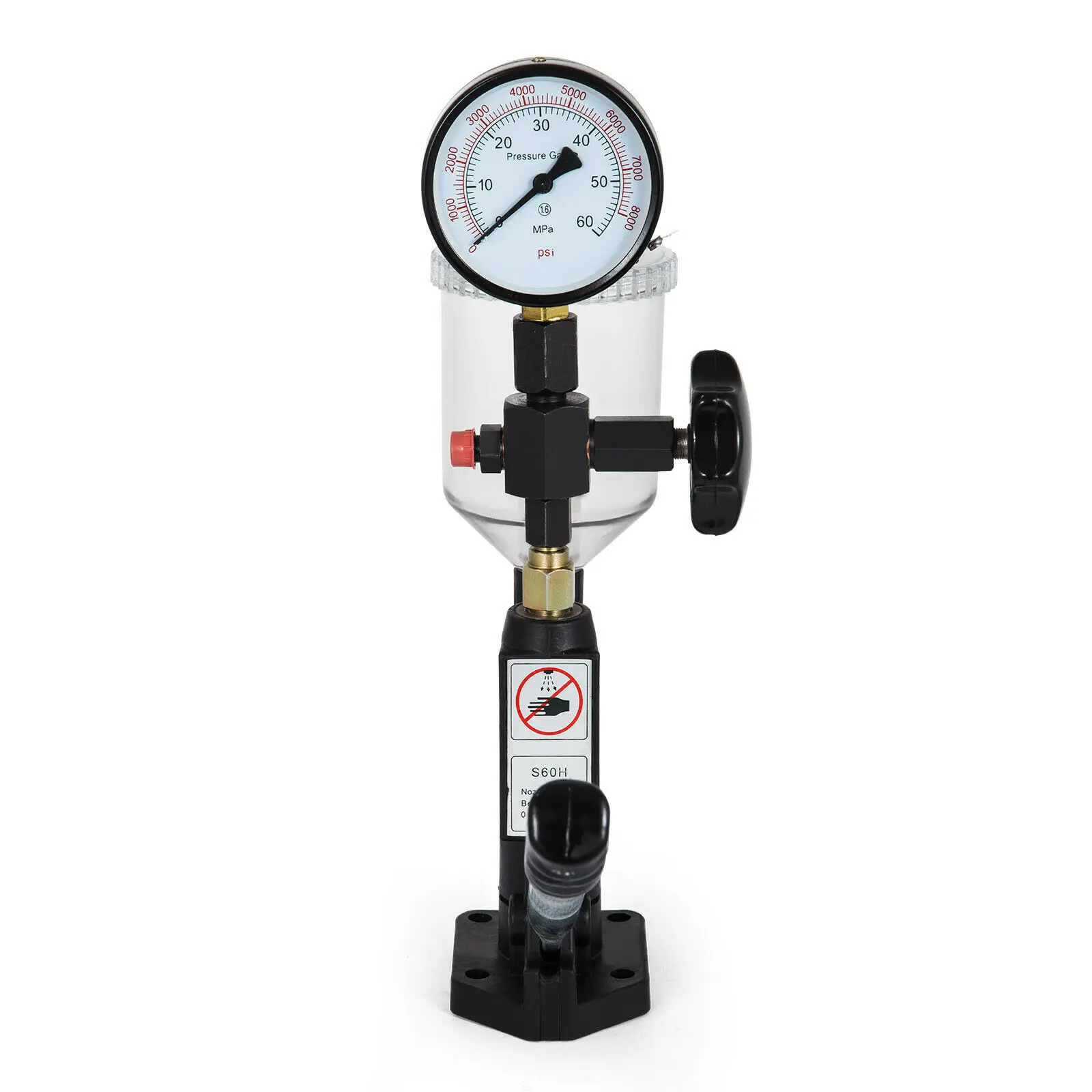 Accurate diesel burst pressure dual scale tester range 600-8000 PSI BAR injector nozzle | Бытовая техника