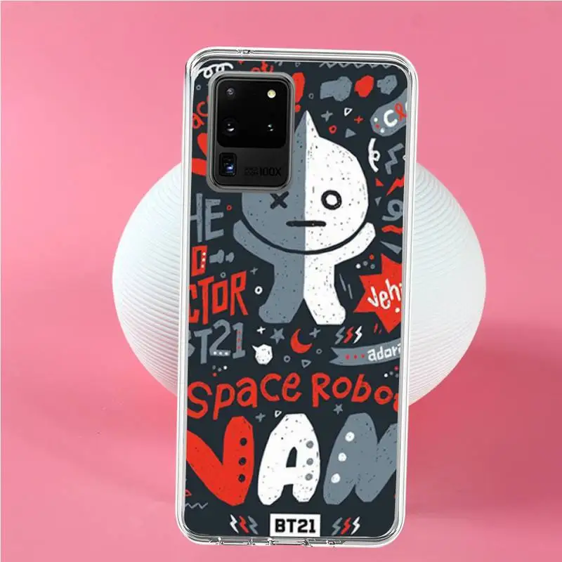 

Luxury cute cartoon BT21 Phone Case For Samsung S6 S7 S7 edge S8 S8 Plus S9 S9 Plus S10 S10 plus S10 E(lite)