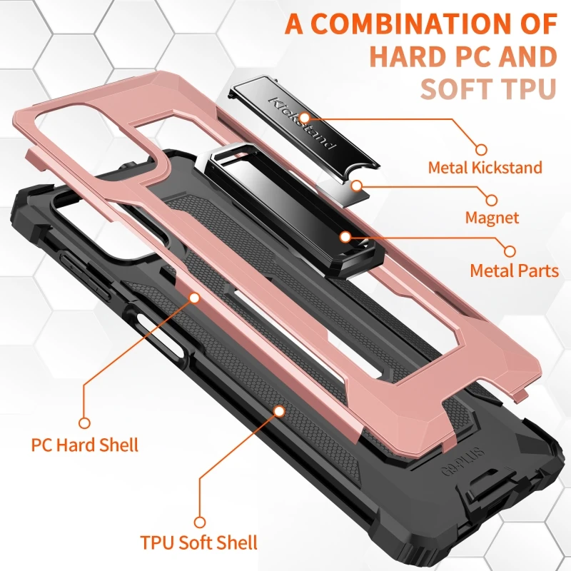 

Suitable for Motorola G9 Play Plus Power E7 Power 2021 Jazz Anti-Fall Ring Car Holder Mobile Phone Case