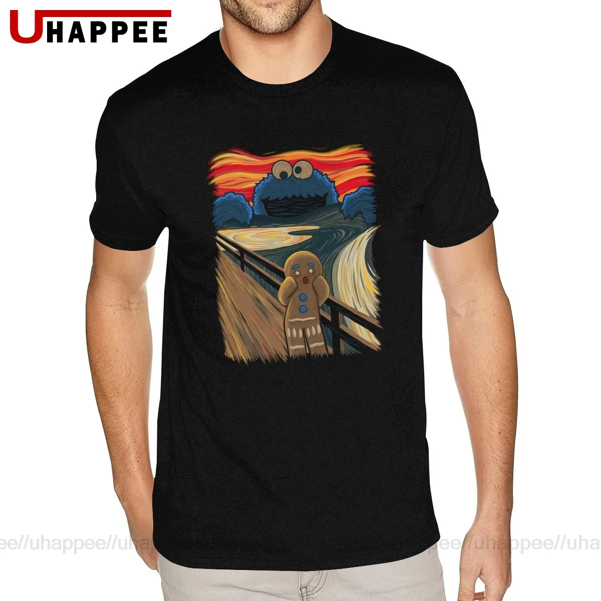 The Scream Of Cookie Monster Tee Shirt Guys 80S Hip Hop Tees Shirts Mens Short Sleeve Cheap Price Branded Merch