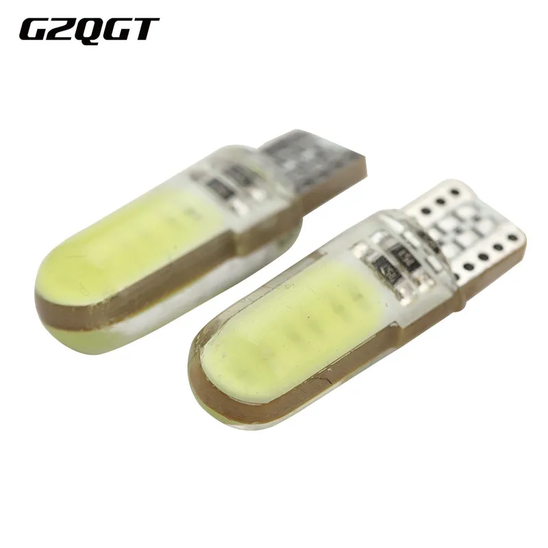 

100PCS T10 W5W LED car interior light COB marker lamp 12V 168 194 501 Side Wedge parking bulb canbus auto for lada car styling
