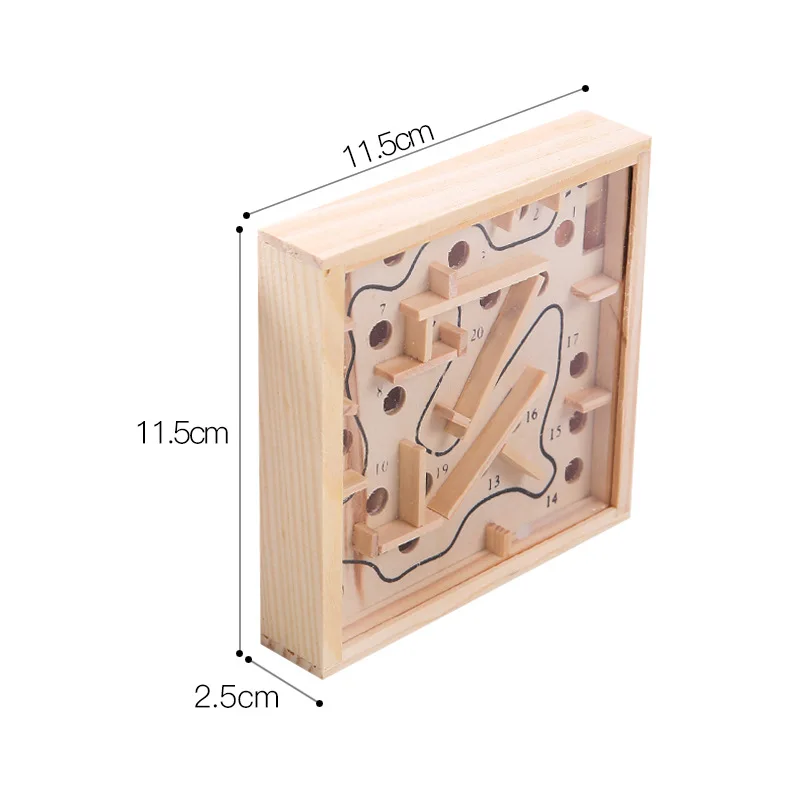 Kids 3D Puzzle Wooden Labyrinth Board Toys Ball Maze Games Handcrafted Toy Child Intellectual Development Educational Puzzles | Игрушки и