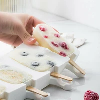 summer ice lolly mold mould cream sticks popsicle 4 w frozen ice silicone juice cell maker
