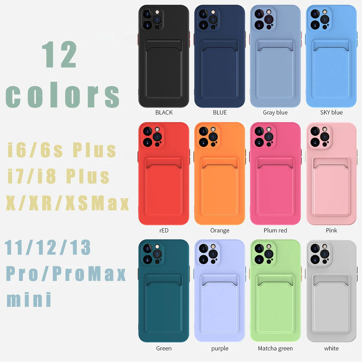 candy color wallet card slot soft silicone case for oppo a74 a94 a95 a16 f19 reno 5 6 pro 5g 5f z shockproof phone cover free global shipping