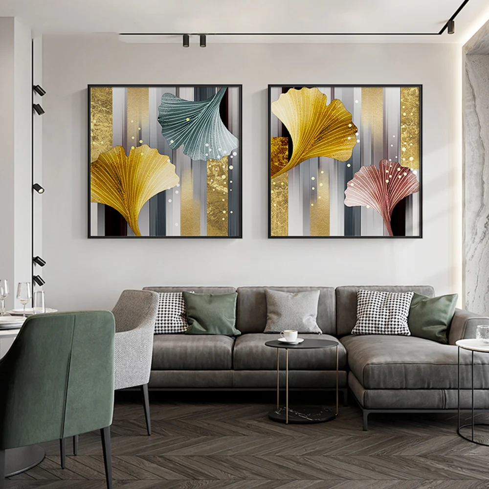 Настенные картины и плакаты с осенними листьями для гостиной спальни