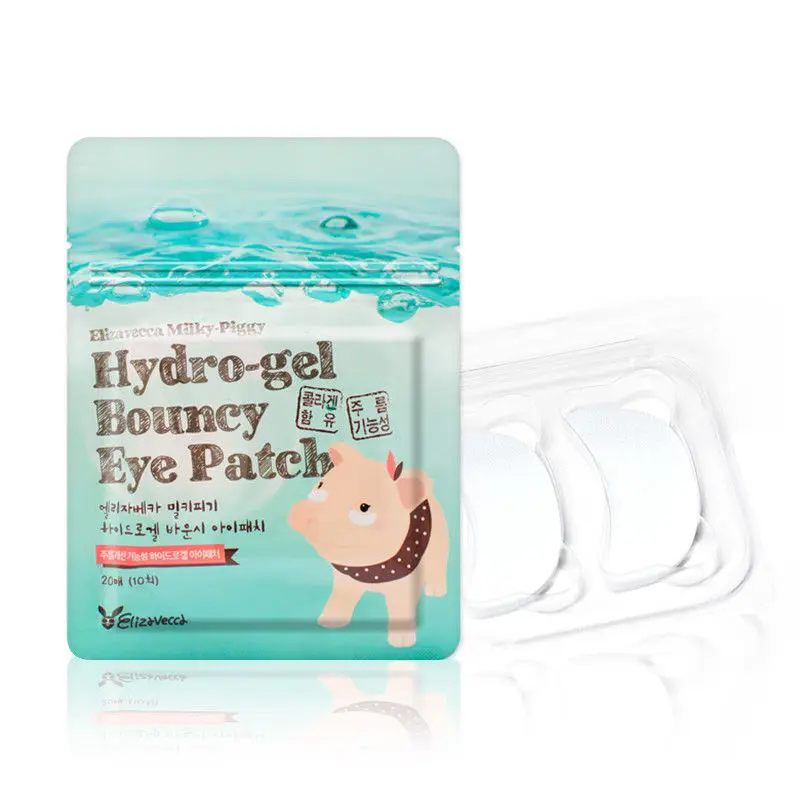 

ELIZAVECCA Milky Piggy Hydro Gel Bouncy Eye Patch 20ea Repair Eye Mask Sleep Masks Skincare Remove Black Finelines Firming Bags