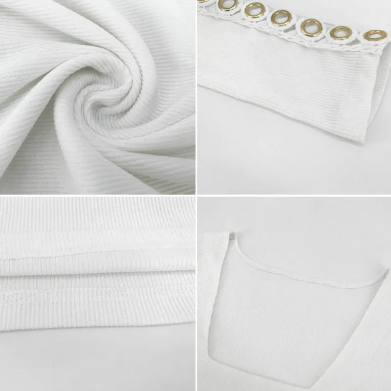 

Women Sexy Skinny Square Collar T-shirt Long Sleeve Hollow Ladies Casual Slim Fit Solid Clubwear Autumn Tops 2019 New Arrivals