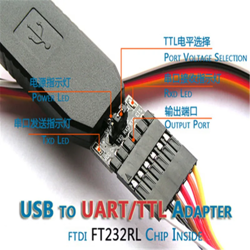 Адаптер-преобразователь USB в I2C/UART/TTL/ISP Master HID GPIO DIY электронная игрушка робот