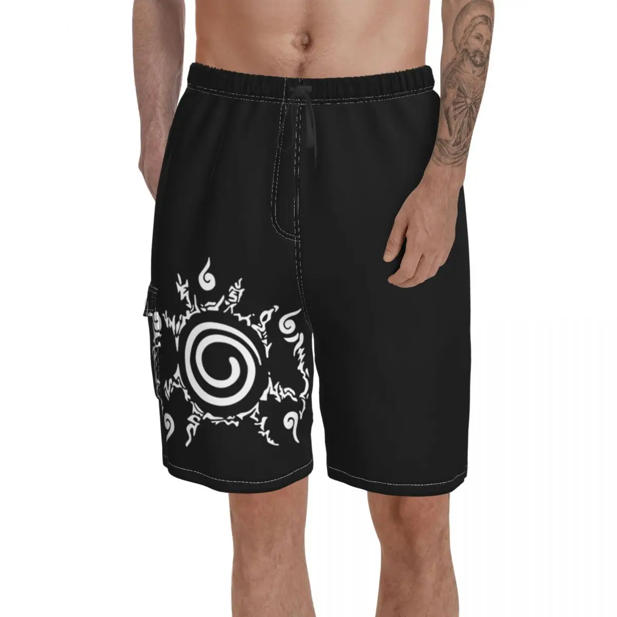

Causal Breathable Quick Dry Funny Anime Cartoon Loose Namikaze Minato Male Shorts