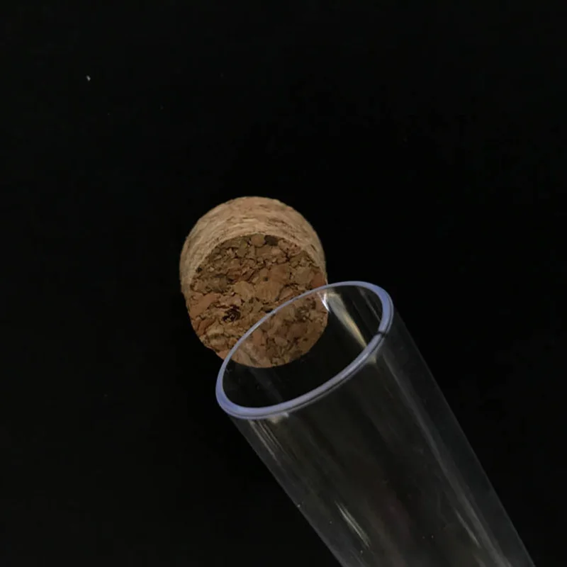 

50Pcs 20X150Mm 30Ml Plastic Test Tube With Cork ,Clear Wedding Favor Gift Tube Package Tube