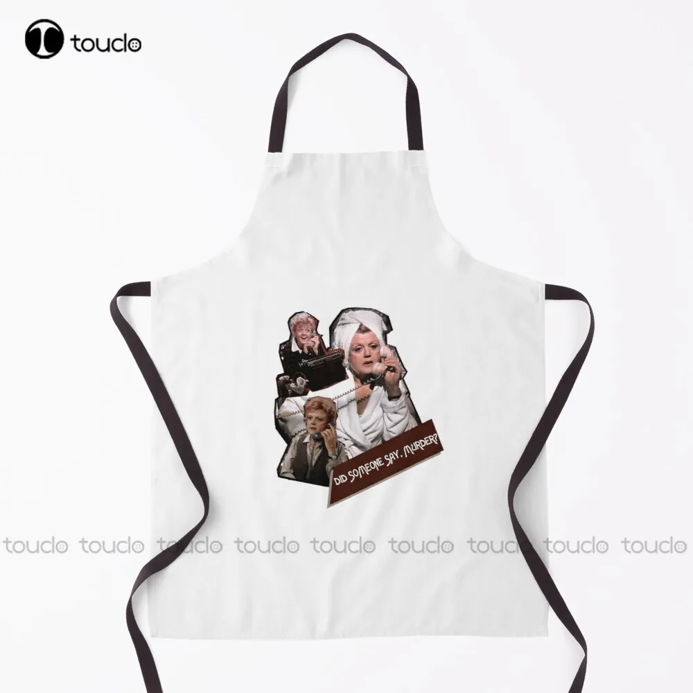 

Did Someone Say Murder (Murder She Wrote) Apron Canvas Apron For Women Men Unisex Adult Garden Kitchen Household Cleaning Apron