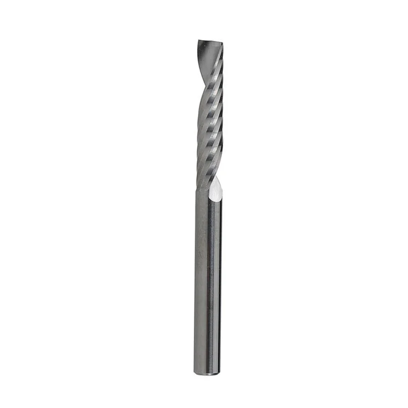 

2pcs 4mm Single Flute Spiral End Mill Carbide Router Bits For Aluminium 4*22mm End Mills