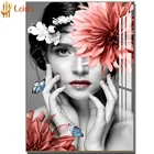 DIY алмазная живопись с героями мультфильмов для девочек; Набор для вышивания крестиком полная Алмазная Вышивка для девочек в цветочек Красота украшение дома, подарок на праздник