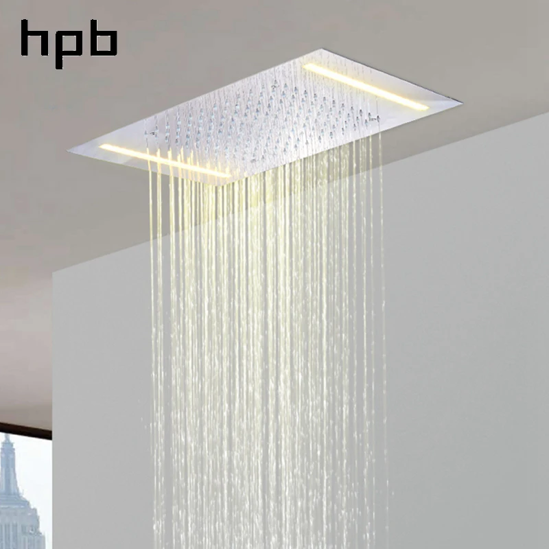 HPB 500*360 мм потолочная Хромированная Пластина 304 из нержавеющей стали квадратная