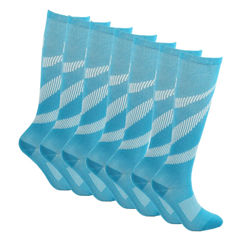 New pressure socks for cycling and running outdoor long compression socks for  women 7 pairs
