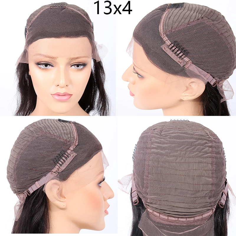 Short Lace Front Human Hair Wigs Natural Wave Bob Hairline Brazilian Remy 13x6 For Women | Шиньоны и парики