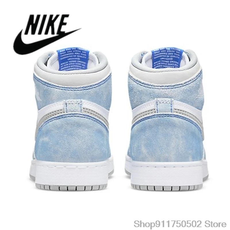 

Nike Air Jordan Retro 1 One AJ1 Mid High college Blue Hyper Royal Travis Scott, chaussures de Basketball pour femmes et hommes