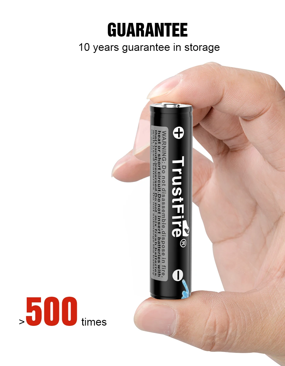 TrustFire 10PCS AAA 10440 литиевая батарея 350mAh 3 7 V литий-ионная аккумуляторная (PCB) для