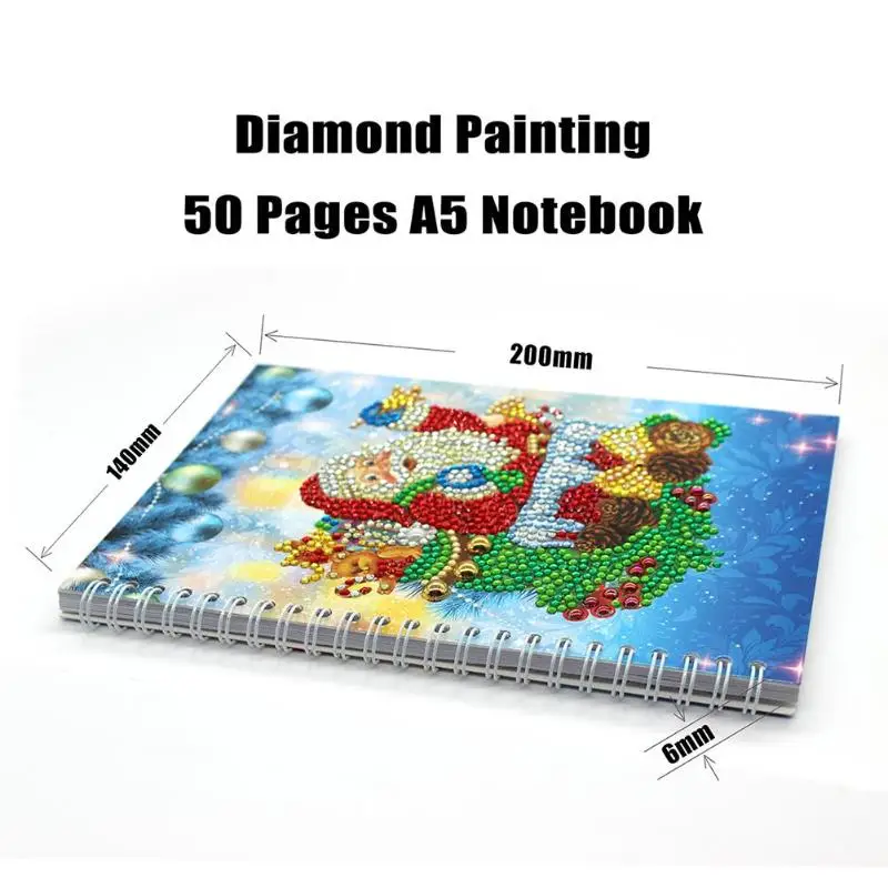 Специальная форма алмазная живопись блокнот Санта Клаус Пингвин шаблон 50