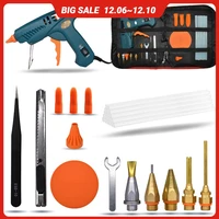 hot melt glue gun 15 in 1 tool kit silicone gun 50woff150w switch for crafts repair diy use 11mm glue stick pure copper nozzle