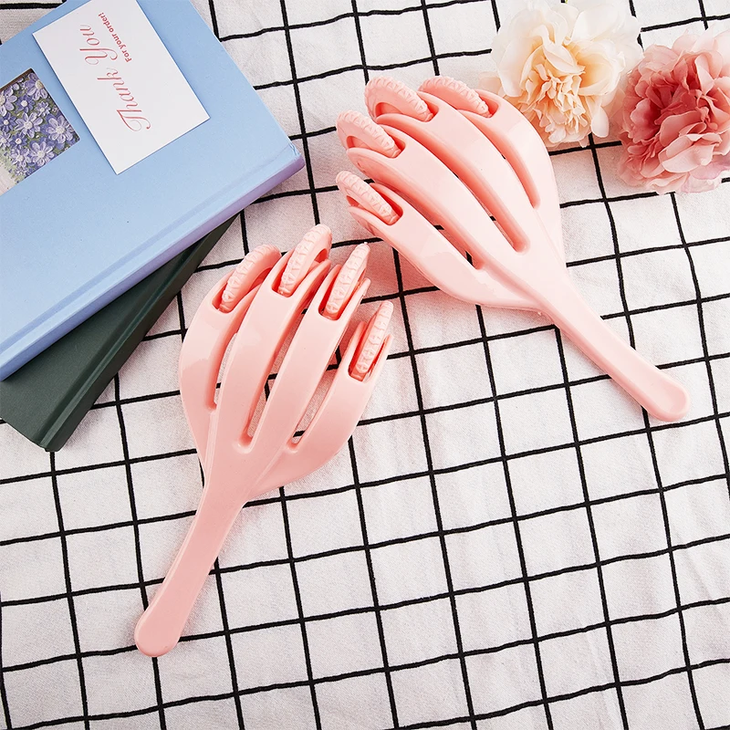 

Pink Finger Claw Massager Body Octopus Head Scalp Neck Equipment Stress Release Relax Massage Tens Pain Relief Head Care