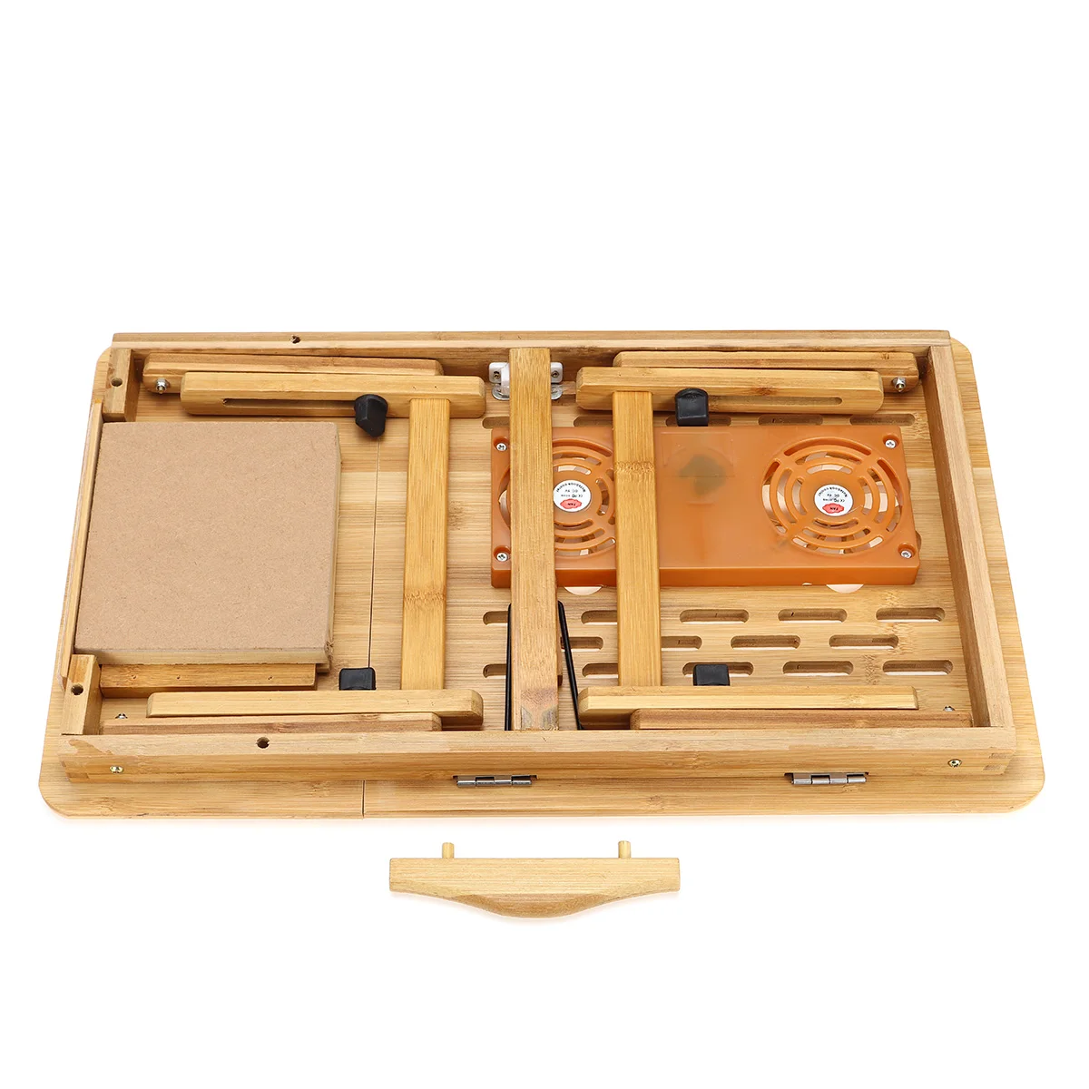 

Bamboo Folding Portable Laptop Table Sofa For Computer Notebo BosBed Office Laptop Stand Desk With Cooling Fan Bed Table