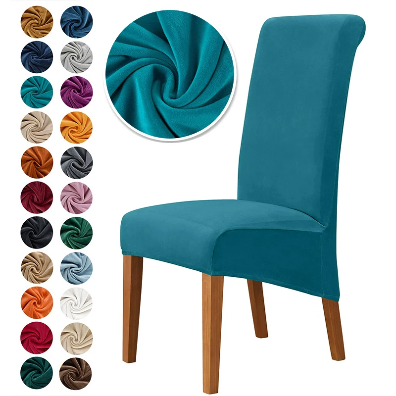 Флисовая ткань XL Размер Длинная спинка Чехол для стула большой размер