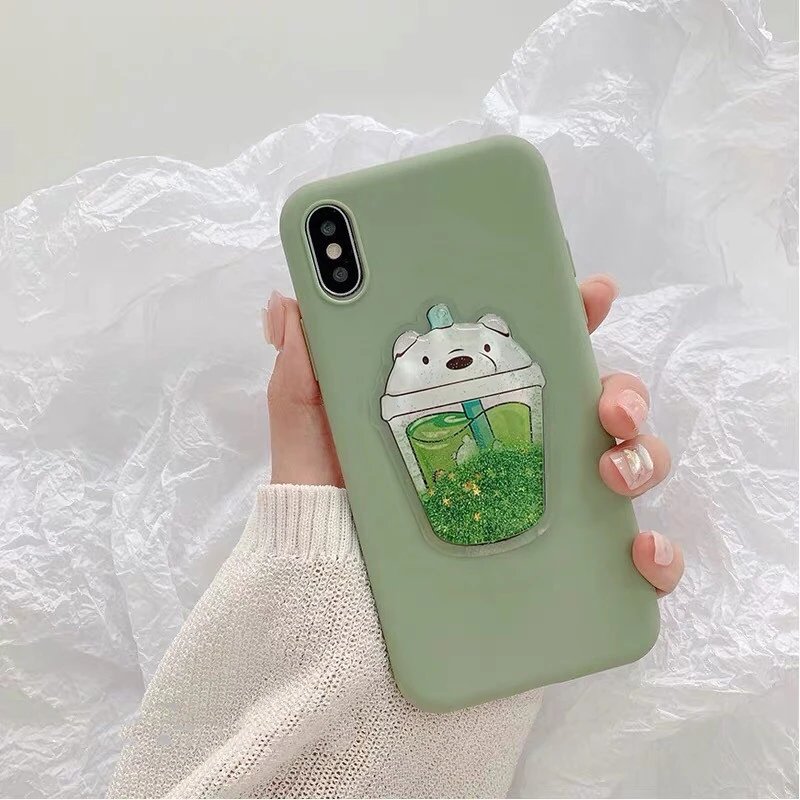 3D Прекрасный чехол для телефона с чашкой напитков iPhone 11 Pro XS MAX XR 8 7 6S Plus Милый