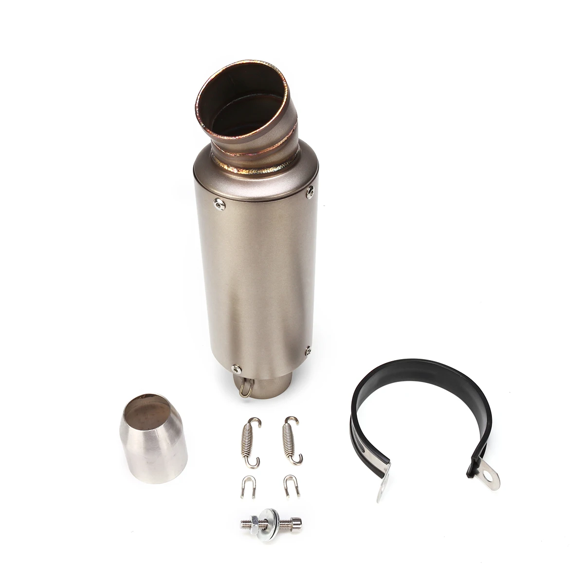 Универсальный глушитель выхлопной трубы из нержавеющей стали для скутера