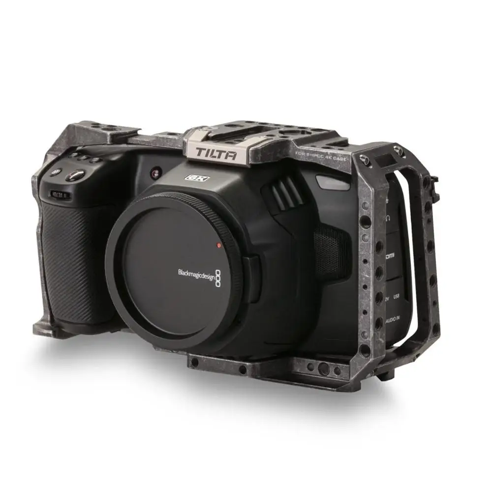 TILTA BMPCC 4K 6K клетка установка тактическая готовая или серая Полная Клетка TILTAING для BMD BlackMagic BMPCC4K 6K полная камера клетка