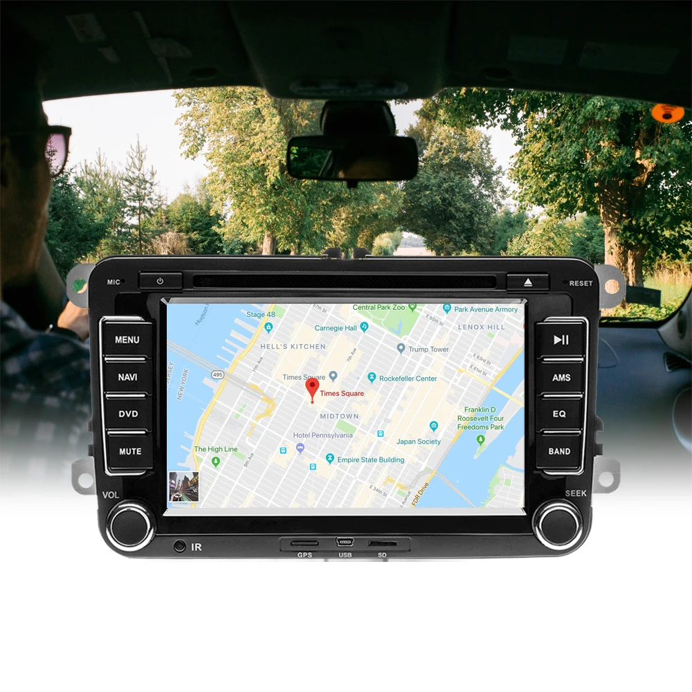 Автомагнитола Podofo 2din с DVD GPS 7 дюймовым радио стереозвуком для Volkswagen VW MattwayT6 Beetle
