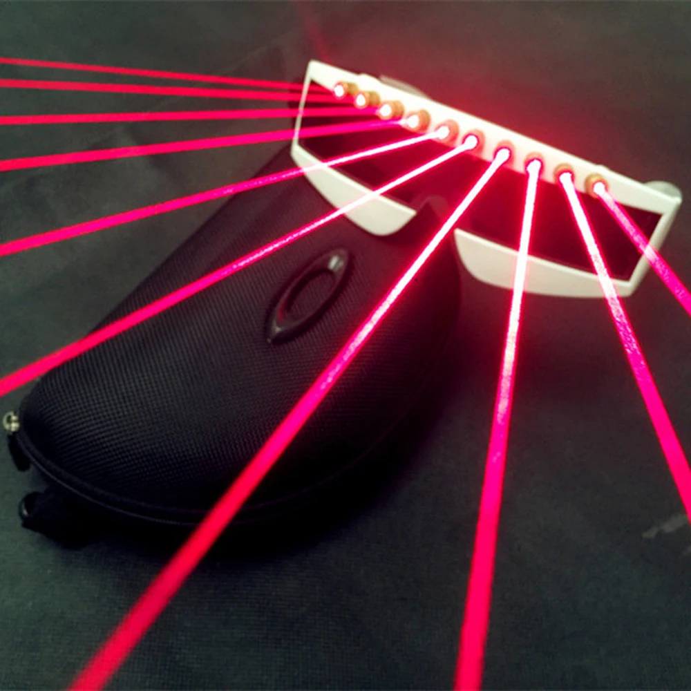 Red Laser Glasses Music Concert DJ Performance Light LED Eyeglasses Stage Laser Dance Fluorescent Props  DJ Club Party Effect