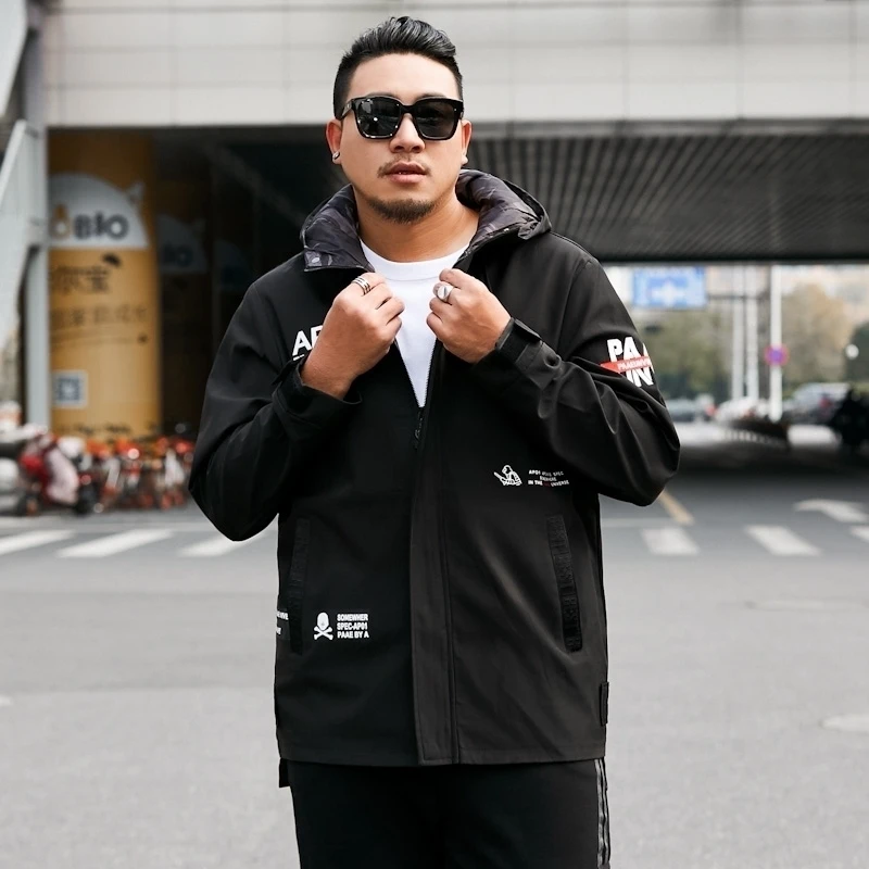 

2020 New big Plus Size 8xl 7xl Spring Autumn Men's Jackets Fashion Coats Male Casual Loose Men Overcoat Outwear Men Big Size