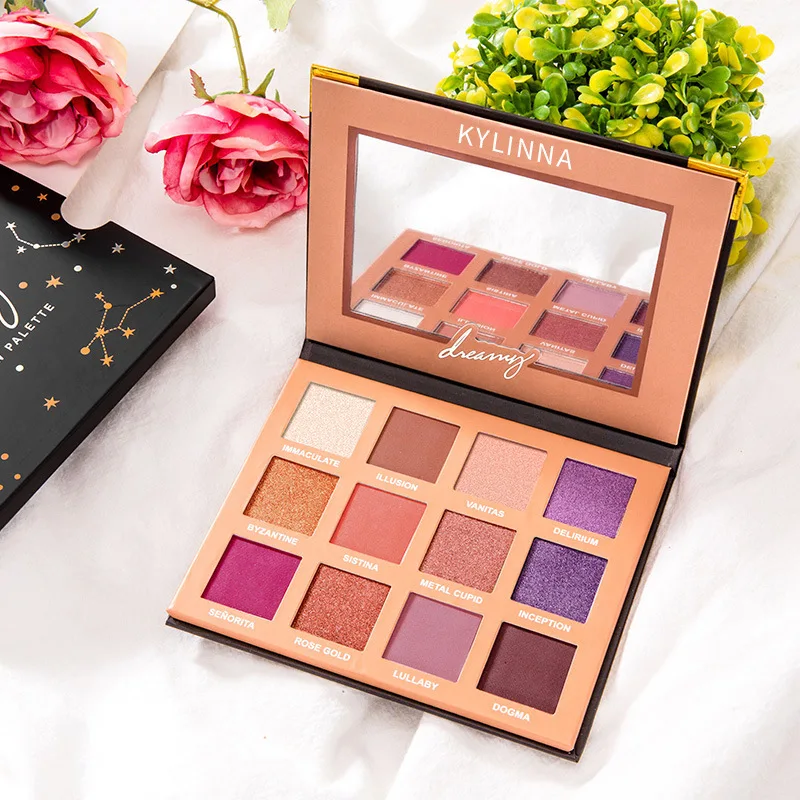 Givenone Eye Makeup Nudes Palette палитра 12 цветов матовые тени для век Палитра Блеск Пудра Тени
