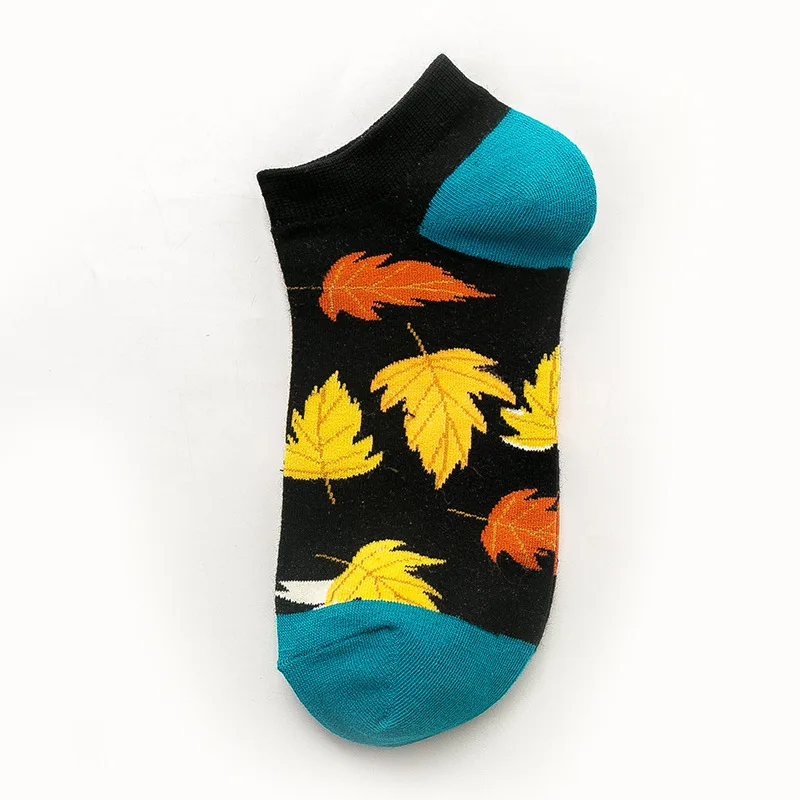 1 пара модных мультяшных мужских носков невидимые низкие носки Летние