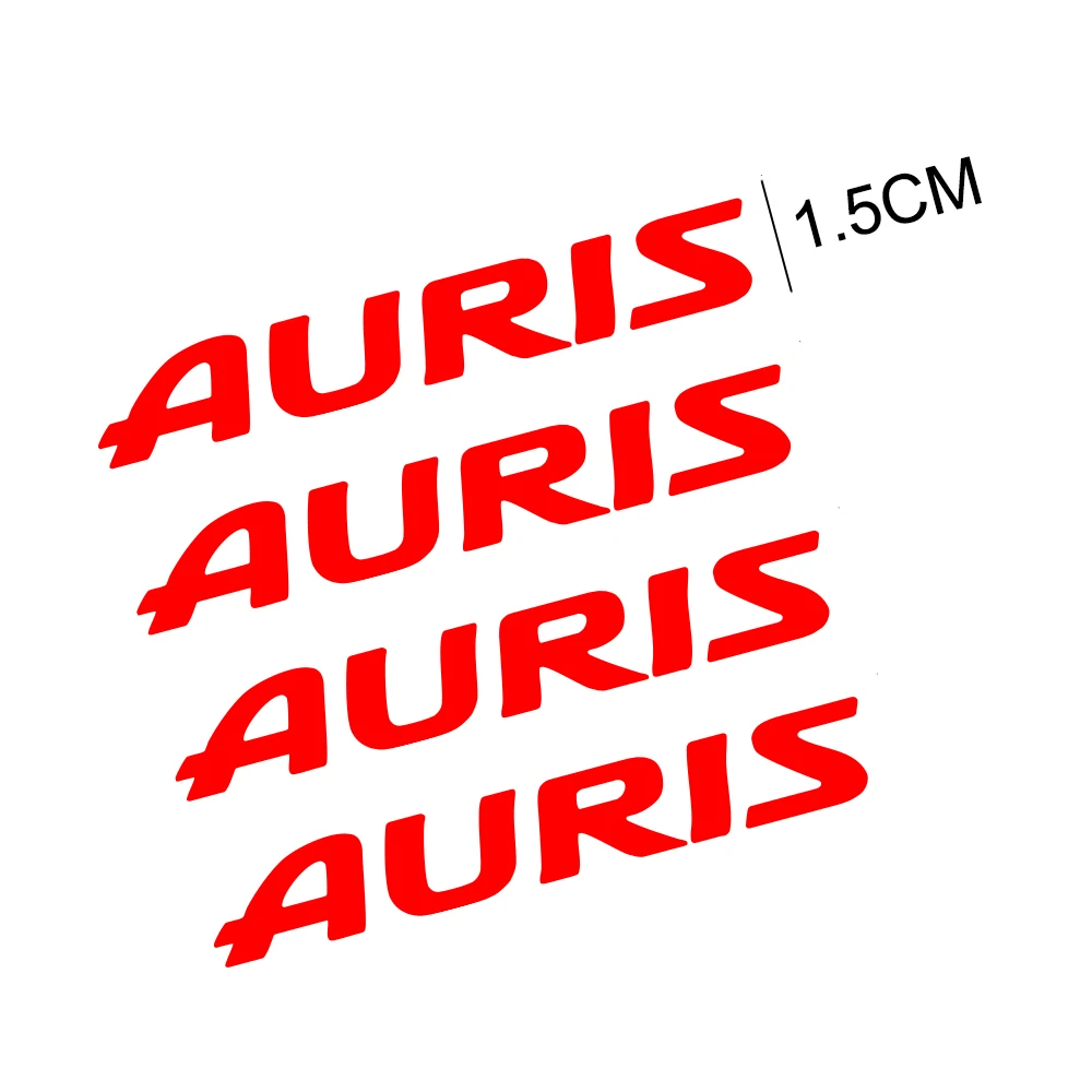Red 4 шт./компл. автомобильный стеклоочиститель для Toyota Auris авто украшение для дворника ПВХ Светоотражающая виниловая пленка спортивный автомобиль наклейки автомобильные аксессуары - Название цвета: Red