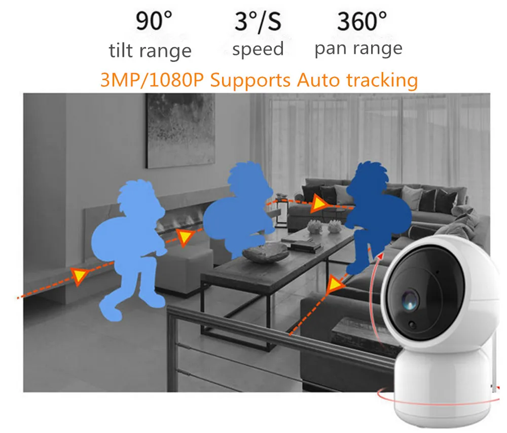 Ip камера видеонаблюдения 1080P 3 Мп Wi Fi|Камеры видеонаблюдения| |