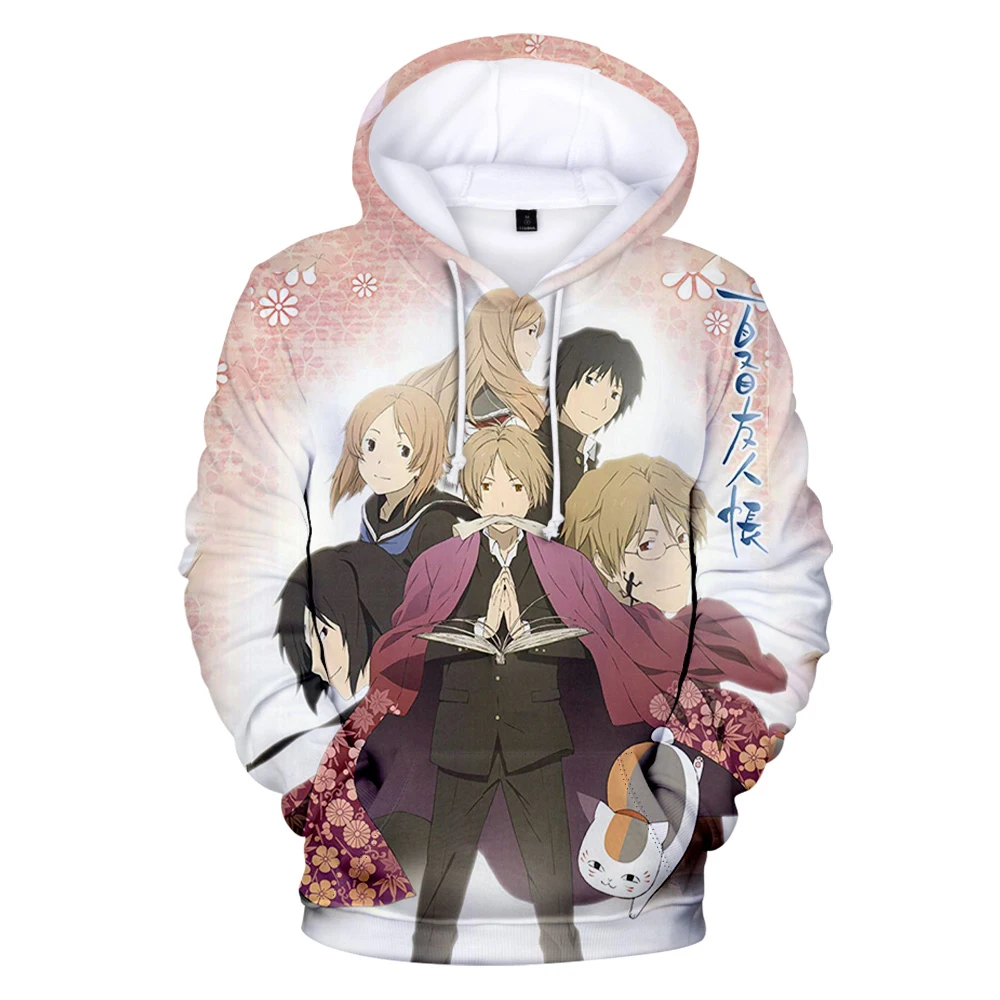 

Fashion Natsume Yuujinchou Hoodie Unisex 3D Women Men Tracksuit Harajuku Sweatshirt Streetwear Japanese Anime Kawaii Kids Hoody