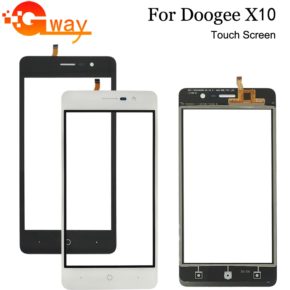 Для Doogee X10 сенсорный экран дигитайзер Сенсорная панель Переднее стекло с бесплатными инструментами