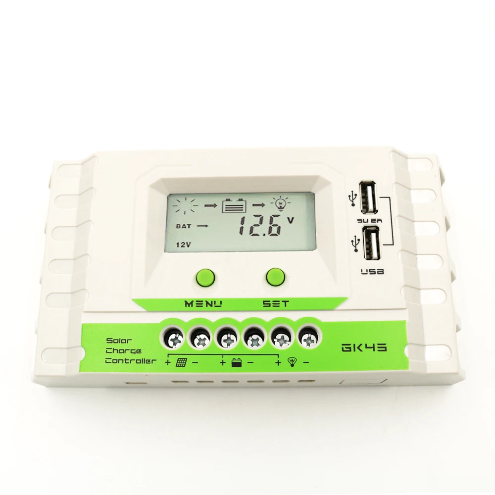 LCD 40/30/20/10 AMPS A Solar Panel Charger Controller Battery Regulator Voltage Control 12 24 v Vdc Volt Protect | Обустройство дома