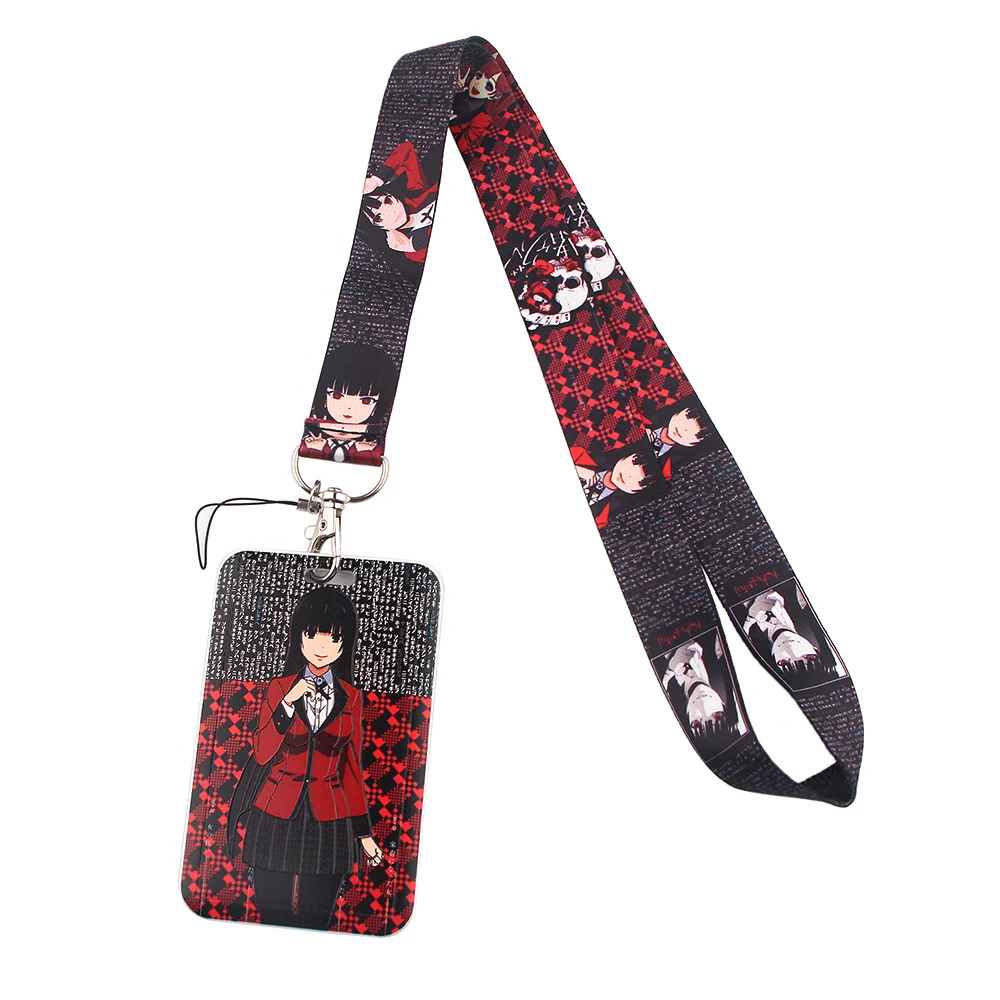 

BG671 Anime Girl Keychain Lanyards Badge Id Holder ID Card Passport Cell Phone USB Neck Straps Badge Holder Office Accessories